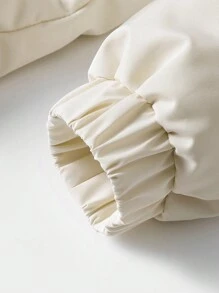 Men's High Collar Windproof Waterproof Down Jacket - White - View 3