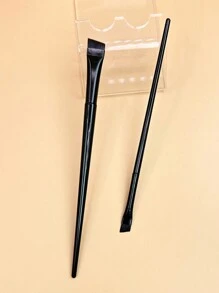 化妆刷 - 超薄细刀片眼线刷、平头角眉刷、眼影刷和遮瑕刷