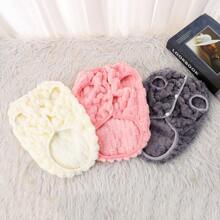 时尚秋冬新款龟背心保暖无袖连帽背心，牵引绳宠物服装，适合小型犬、泰迪、贵宾犬、猫，毛绒服装供应商 - 白色 - 查看 11