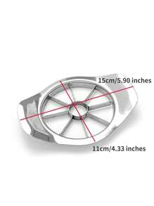 1 Pieza Cortador De Manzanas De Acero Inoxidable - Plateado - Ver 2