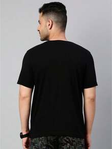 Slim Fitness SLM Men T-Shirts - màu đen - Xem 2