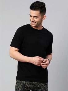 Slim Fitness SLM Men T-Shirts - màu đen - Xem 3