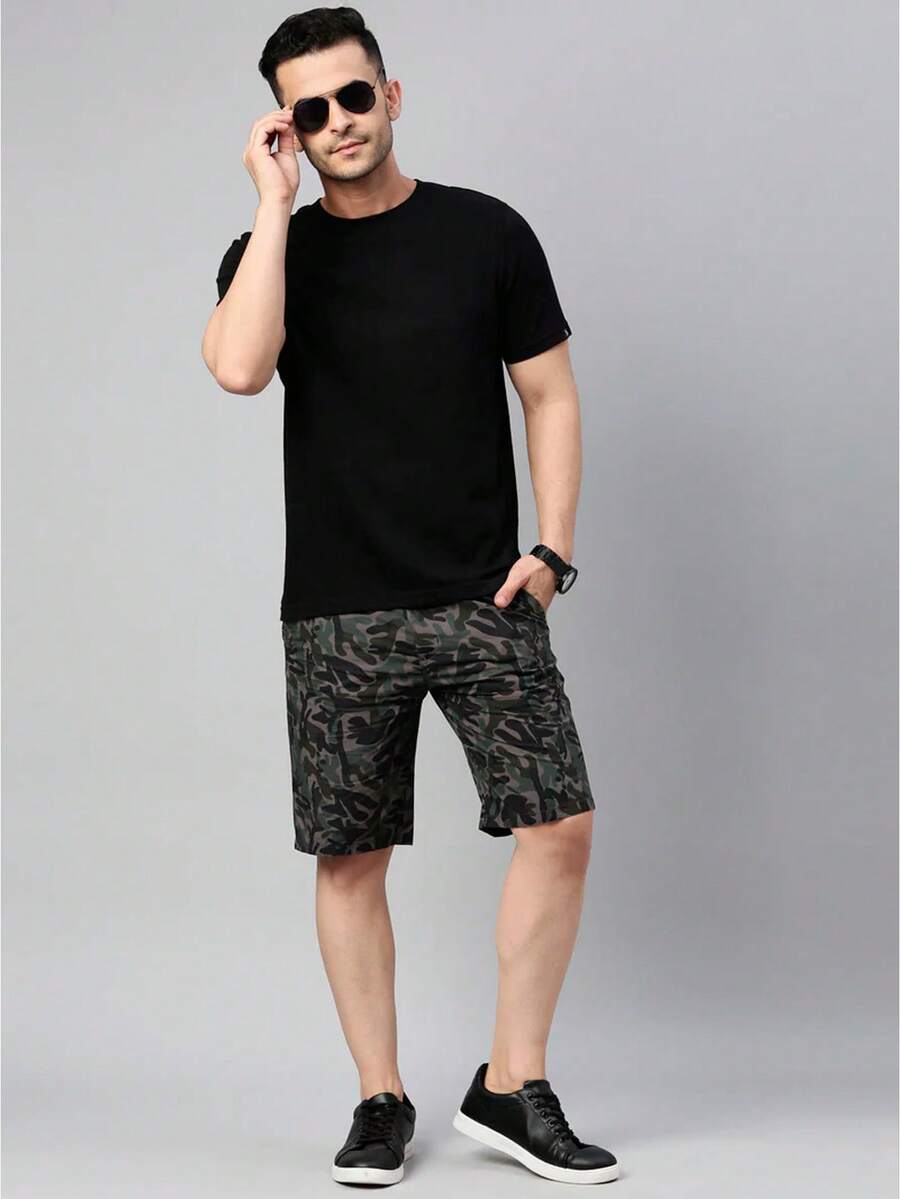 Slim Fitness SLM Men T-Shirts - màu đen - Xem 1