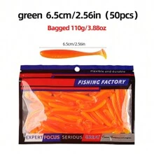 (orange) 6.5cm 50pcs/package Fishing Lure Set - Orange - View 2