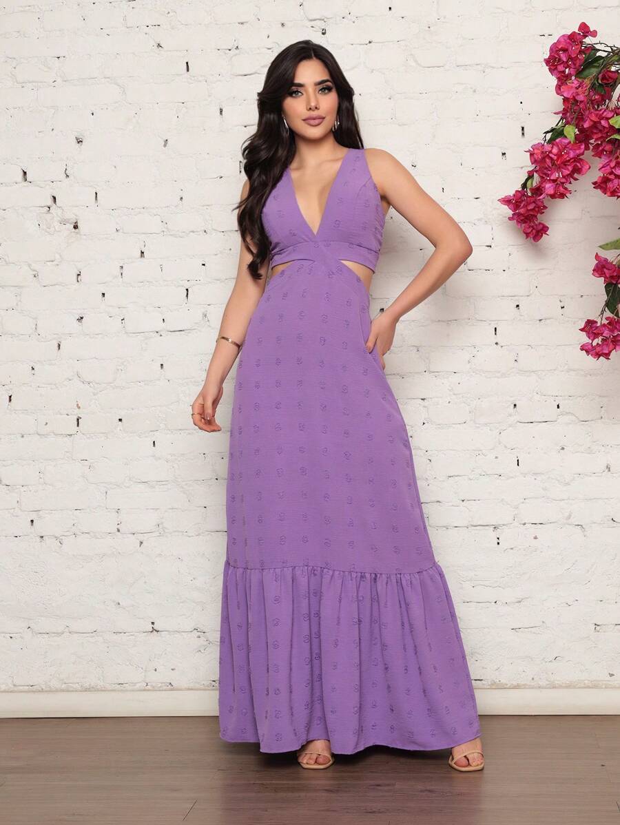 Women Dresses - 淡紫色 - 查看 1