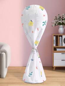 全包布料立式電風扇套,防塵、防水、收納、保護（通用尺寸） - 白色 - 查看 3