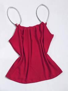 Women Tops - 玫紅色 - 查看 2