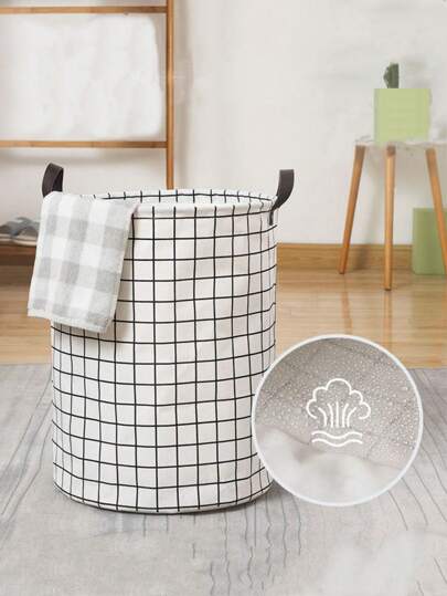 1 pc foldable and portable canvas laundry basket,also suitable for clothes  and children toys storage,household laundry hamper,large capacity laundry bag/laundry supplies with handle