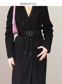 1 buc rochie nouă în stil european și american, cu talie elastică și curea, potrivită pentru purtare zilnică, vara, școala, toamna, Halloween - Gun Black - Vizualizare 5