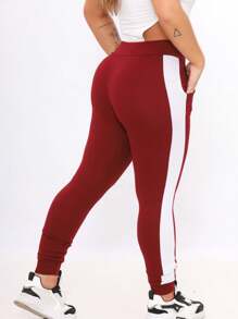 Women Pants - 紅木色 - 查看 4