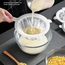 1pc Filter Mesh, Kitchen Strainer Colander, Fine Mesh Food Filter, Coffee Filter, Juice Powder Filter, Tea Juice Soy Milk Filter, Kitchen Supplies, Household Essential, Dorm Necessity, Back To School (3 Sizes Available, XXL Actual Size 26.8cm/10.55in) Home Appliances Accessories Gadgets Tools Christmas Stuff Cooking Christmas