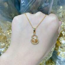 1入時尚多功能葫蘆頸鏈,女性流行飾品,豪華優雅