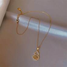 1入時尚多功能葫蘆頸鏈,女性流行飾品,豪華優雅