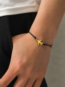 Vòng tay trang trí máy bay nam thời trang và phổ biến bằng thép không gỉ Phong cách Punk Hip Pop cho món quà trang sức và cho vẻ ngoài sành điệu - màu đen - Xem 13