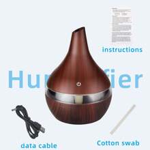 Difusor De Aroma Humidificador De Aire Eléctrico Fabricante De Niebla Fresca Con Lámpara Led, Difusor De Aceite Esencial - Café integral - Ver 7