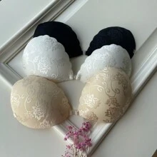 Adhesivo De Encaje Para El Pecho Y Aumentador De Senos Push Up Invisible Grueso, 1 Pieza En Negro - Negro - Ver 4
