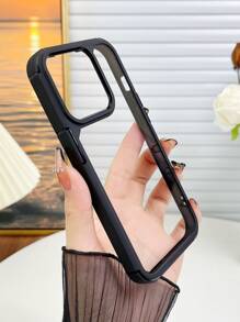 1 件丙烯酸 TPU 防震保护手机壳带保险杠，兼容 7/8/SE2/7+/8+/X/XS/XR/XS Max/11/11 Pro/11 Pro Max/12/12 Pro/12 Pro Max/13/13 Pro/13 Pro Max/14/14 Pro/16 防水防摔防刮 - 黑色 - 查看 2