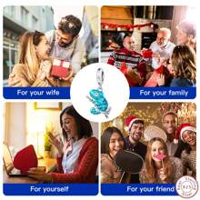 1個全新美麗獨特的925純銀動物系列變色龍吊墜,適用於手鍊項鍊豪華禮品diy珠寶製作 -感恩節禮物 - 彩色 - 查看 6