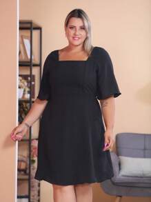 Plus Size Dresses - Negro - Ver 3