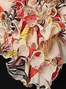 1pc Ladies' New Arrival Printed Multi-Functional Daily Headband Scarf, Various Color Options Valentine's Day - Camel - View 4