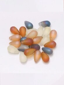 30入組8.5mm X 15mm水晶玻璃光滑3d雫狀吊墜,閃亮/啞面塗層,古風髮夾,diy珠寶製作吊墜,適用於項鍊/手鍊/耳環等等 - 立體水滴(30pcs) - 查看 11