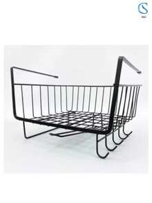 Cajon Organizador Colgante Alacena Rack Cocina Escritorio - Negro - Ver 4