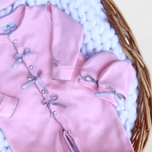 Nika Baby Baby Girls Rompers - Baby Pink - View 2