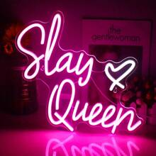 Slay Queen Led Neon Light Sign Cool Personalized Handmade Neon Light For Party, Bedroom, Club, Shop Decoration Neon Usb Powered Light - Multicolor - View 1