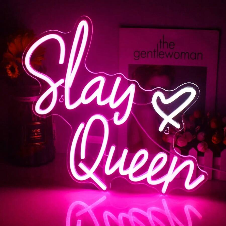 Slay Queen Led Neon Light Sign Cool Personalized Handmade Neon Light For Party, Bedroom, Club, Shop Decoration Neon Usb Powered Light - Multicolor - View 1