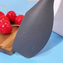 1入組矽膠和木柄廚房用具套裝包括刮刀,鍋鏟,湯勺和撇渣器 - 刮鏟 - 查看 5