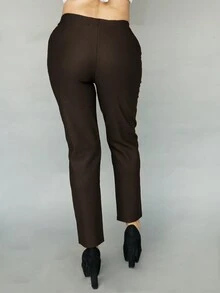 Kit de 12 piezas Pantalones de corte recto tiro alto y diseño de gato en costado - Multicolor - Ver 7