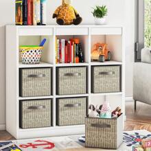 8 Pack Fabric Storage Cubes with Handle, Foldable 12 Inch Large Cube Storage Bins, Storage Baskets for Shelves, Storage Boxes for Organizing Closet Bins - 綠色 - 查看 1