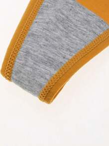 5入組女式性感運動健身內褲,寬鬆腰帶,字母印花,低腰丁字褲