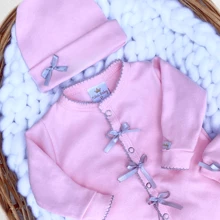 Nika Baby Baby Girls Rompers - Baby Pink - View 4
