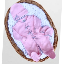 Nika Baby Baby Girls Rompers - Baby Pink - View 1