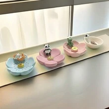 1pc Light Blue Cherry Blossom And Puppy Incense Burner