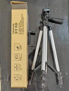 Retractable Cell Phone Tripod 1.2 M - 淺灰色 - 查看 3