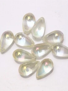 30入組8.5mm X 15mm水晶玻璃光滑3d雫狀吊墜,閃亮/啞面塗層,古風髮夾,diy珠寶製作吊墜,適用於項鍊/手鍊/耳環等等 - 立體水滴(30pcs) - 查看 27