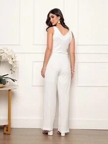 Women Two-piece Outfits - trắng - Xem 2