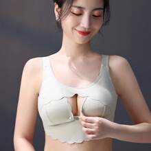 1 件孕妇哺乳胸罩，孕妇透气胸罩，哺乳上衣，聚拢聚拢胸罩，无钢圈，防下垂