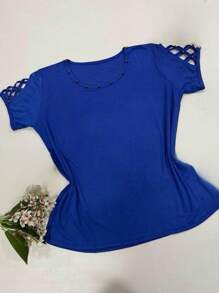 Plus Size T-shirts - Xanh đậm - Xem 2