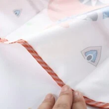 1 pieza Babero para alimentación de bebé con diseño de flamenco, impermeable, de manga larga, a rayas, reversible, de dibujos animados, unisex, para Navidad