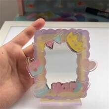 1入組創意DIY邊框,亞克力貼紙,3英寸卡展示支架