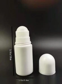 3pcs Empty Roll On Bottles For Deodorant - Refillable Containers Travel Size Plastic Roller Bottles For Essential Oil Perfume,50ml - White - View 6
