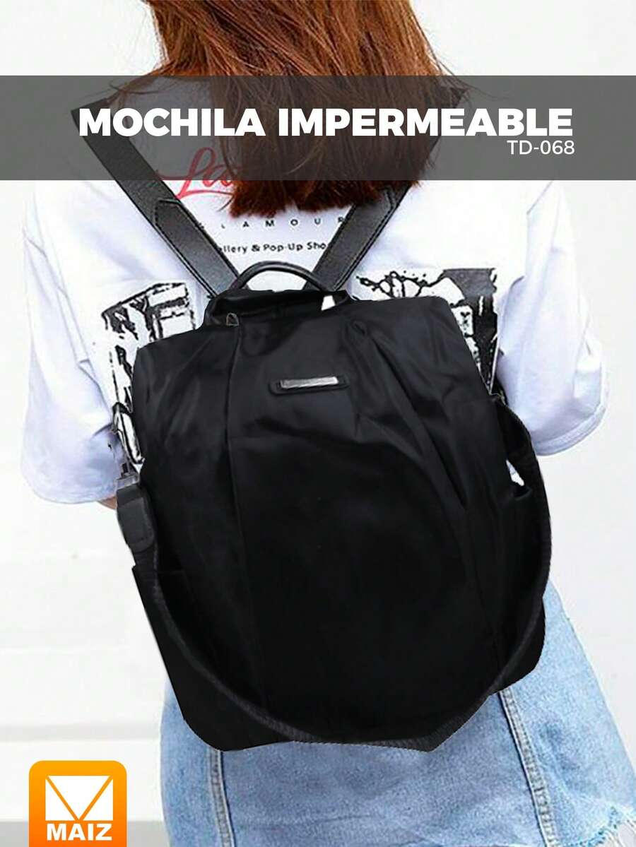 Mochila Impermeable - Negro - Ver 1