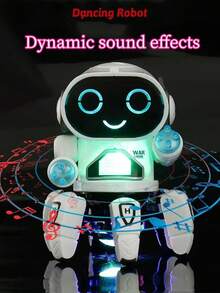 1pc Kids' Educational Six-clawed Electric Octopus Robot Toy With Light And Music For Parent-child Interaction, Gift For Boys And Girls, Random Accessory