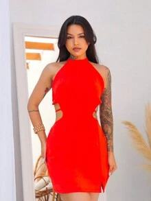 Women Dresses - trái cam - Xem 2