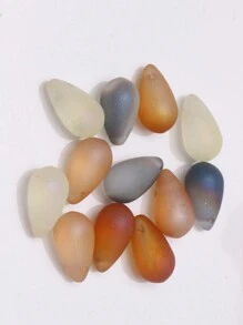 30入組8.5mm X 15mm水晶玻璃光滑3d雫狀吊墜,閃亮/啞面塗層,古風髮夾,diy珠寶製作吊墜,適用於項鍊/手鍊/耳環等等 - 立體水滴(30pcs) - 查看 8