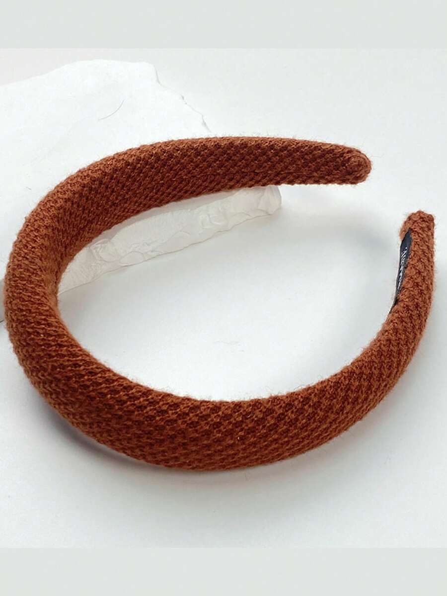 秋冬季手工編織毛絨毛圈,可洗臉抬頭帶,高級感小巧簡單的女士頭飾