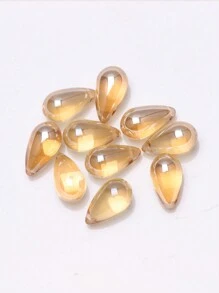 30入組8.5mm X 15mm水晶玻璃光滑3d雫狀吊墜,閃亮/啞面塗層,古風髮夾,diy珠寶製作吊墜,適用於項鍊/手鍊/耳環等等 - 立體水滴(30pcs) - 查看 17